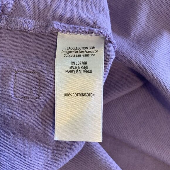 Tea Collection Long Sleeve Owl Graphic Tee T Shirt Knit Purple Girls 3-6 Months - Picture 8 of 13